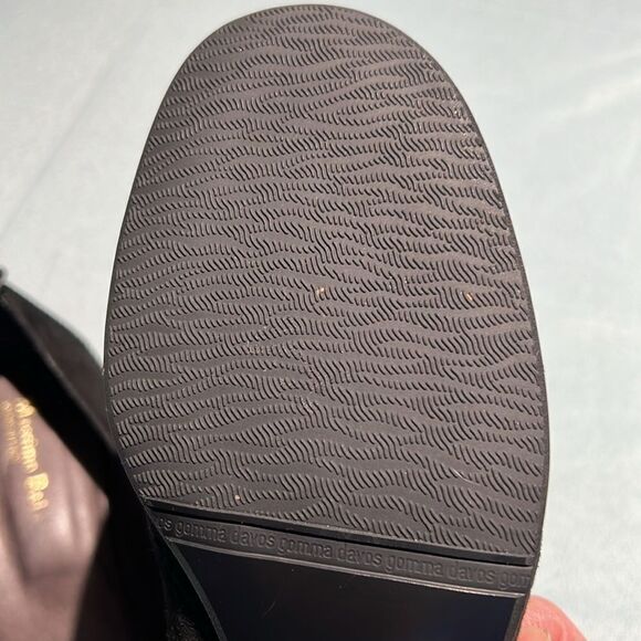 Massimo Baldi Suede Block Heels Black Size 10B.  B56 - Picture 12 of 13